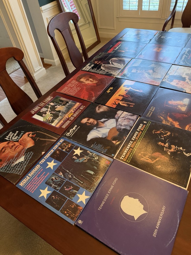 Lot of 16 Vintage Vinyl LPs Various Country Artists See Descrition And Pics