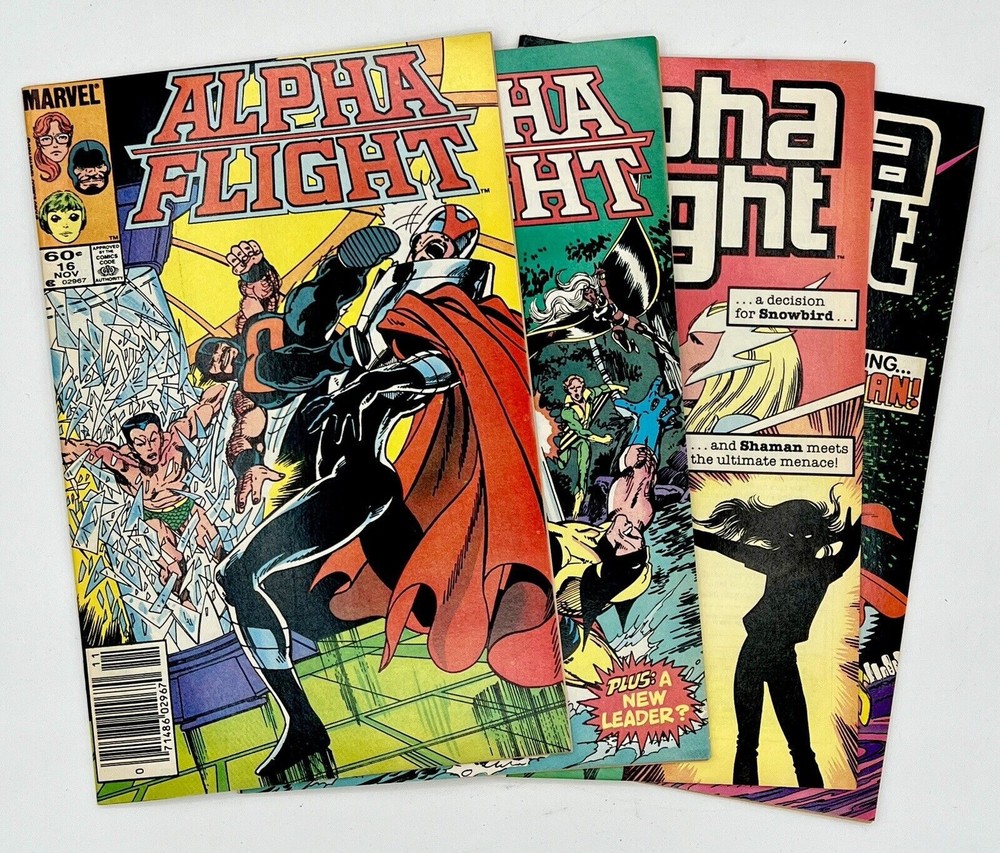Alpha Flight #16 - #19 Feature Talisman and Big Hero 6 Marvel 1980s