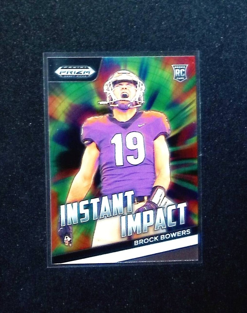 2024 Panini Prizm Draft Picks Brock Bowers Rookie Instant Impact Raiders RC