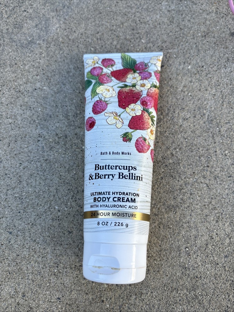 Buttercups & Berry Bellini Bath & Body Works Hydrating Body Cream 8oz