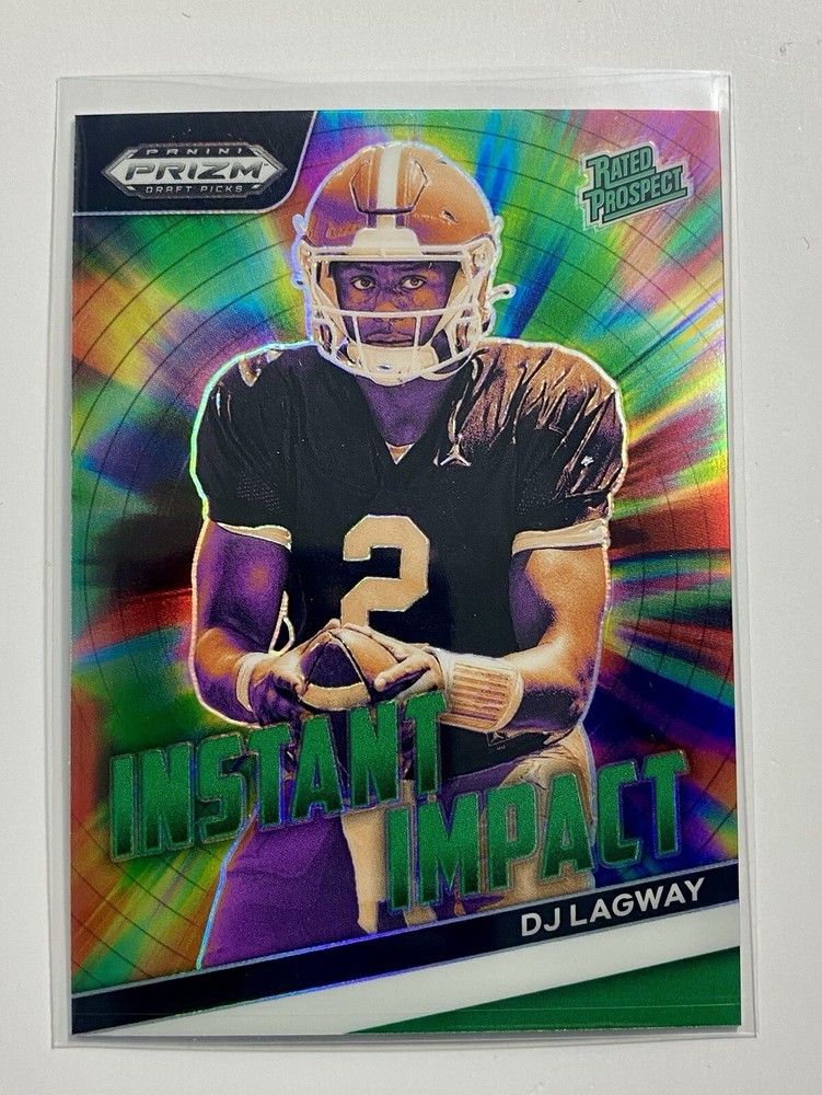 2024 Panini Prizm Draft Picks DJ Lagway Green Prizm Instant Impact RC