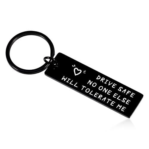 Fathers Day Keychain Gifts for Husband from Wife Drive Safe One Year-image