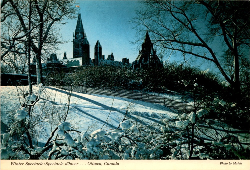 Ottawa, Canada, Parliament Hill, Peace Tower, Parliamentary Library, Postcard