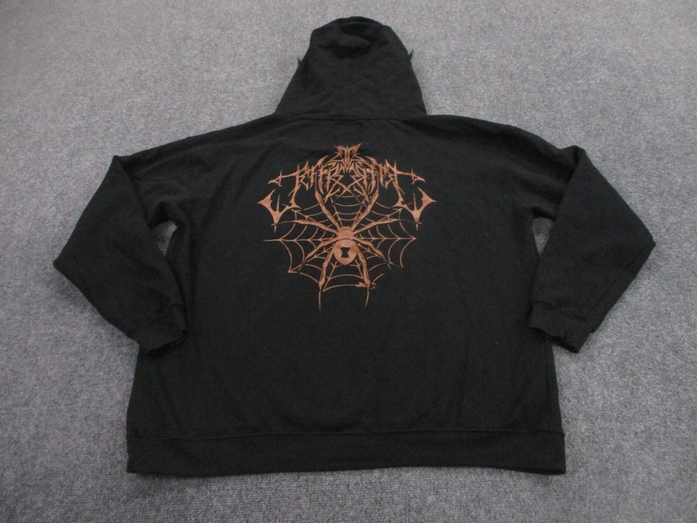 Jeffree Star Hoodie Sweatshirt Adult 2XL Black Widow Spider Web Exclusive Mens