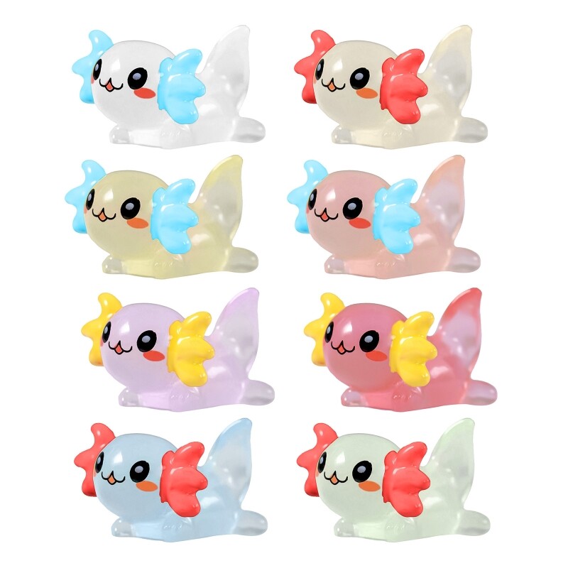 Miniature Glowing Hexagonal Dragon Figurine Indoor Outdoor Garden Yard