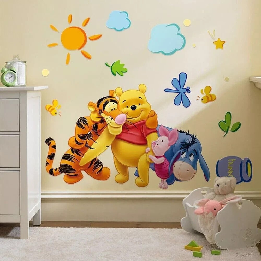 Winnie the Pooh Disney Wall Stickers Living Room Kids Room Nursery Decor Vinyl