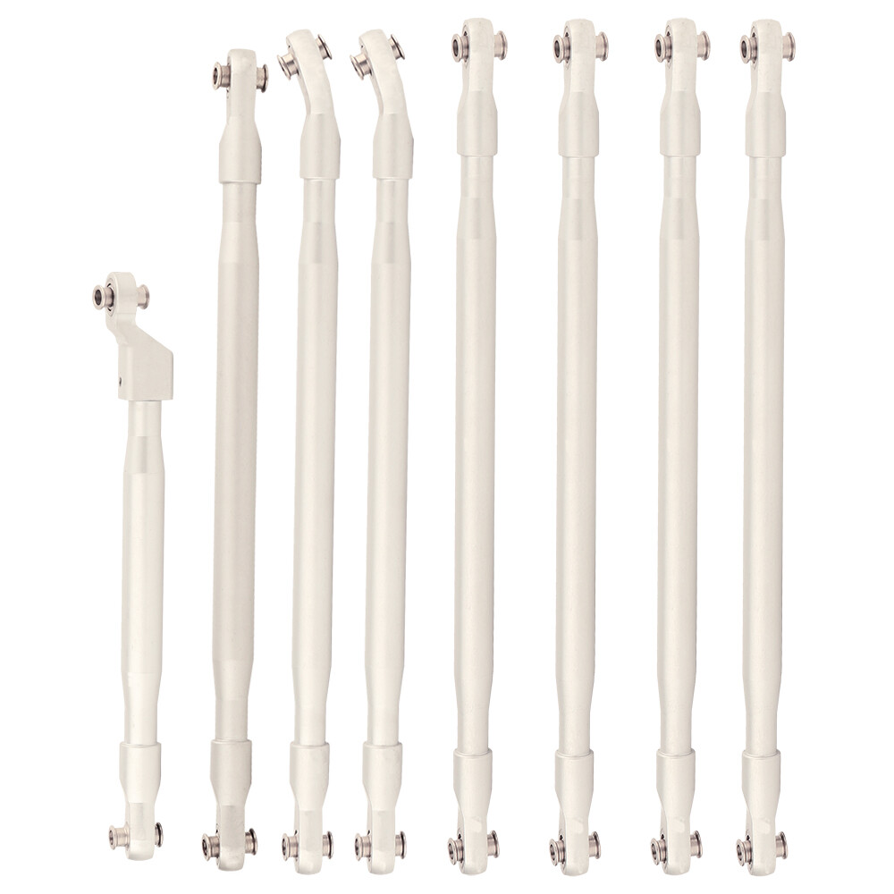 8pcs Aluminum Suspension Linkage Kit for 1/6 RC Axial SCX6 JLU Wrangler