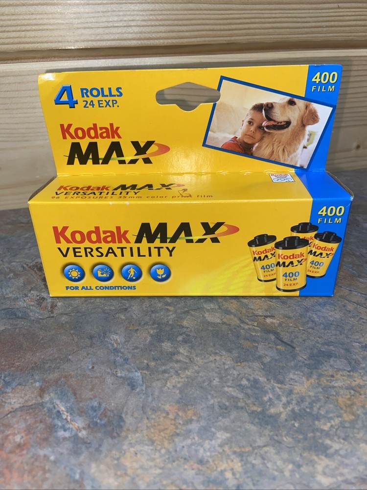 Пленка KODAK MAX универсальность 400 4 рулона 35 мм 24 экспозиции Ex. 5/2004 запечатанный новый