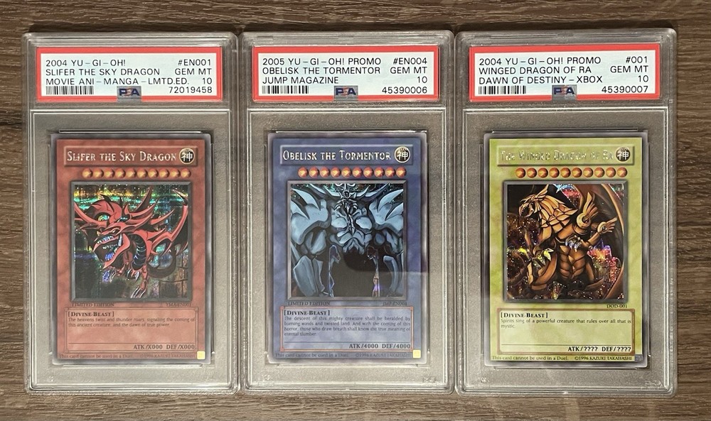 Yu-Gi-Oh Slifer Obelisk Winged Dragon Ra PSA 10 Graded Promo