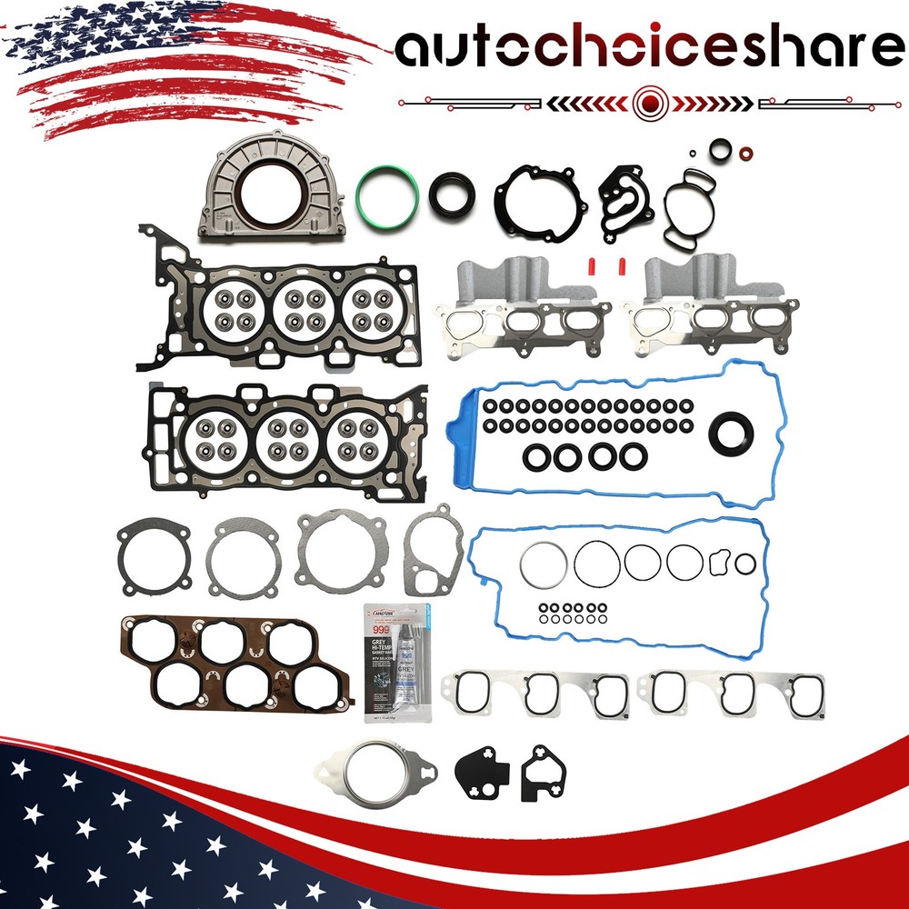 Full Head Gasket Set for Cadillac CTS SRX Buick Allure LaCrosse 2004-2009 3.6L V6 Engine