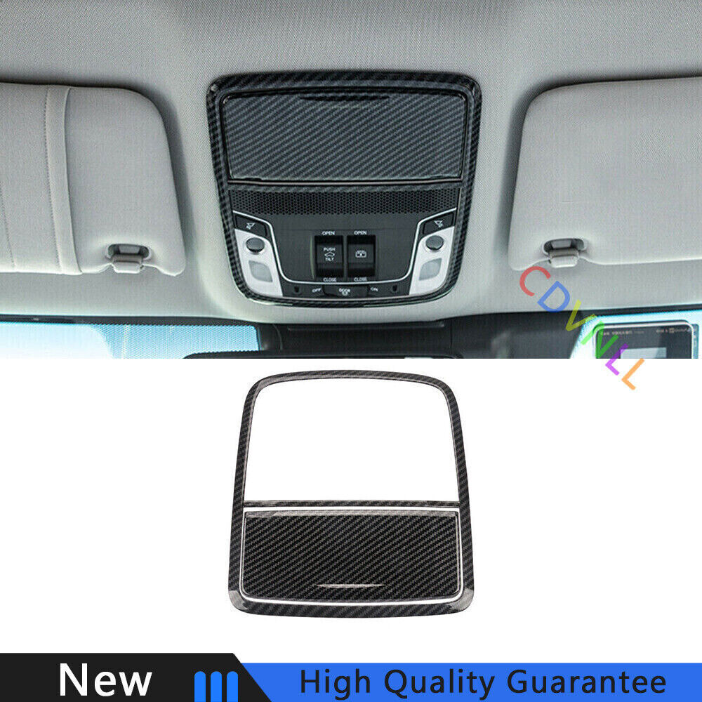For Honda Accord 10th 2018-2022 Carbon Fiber Front Reading Light Lamp Frame Trim