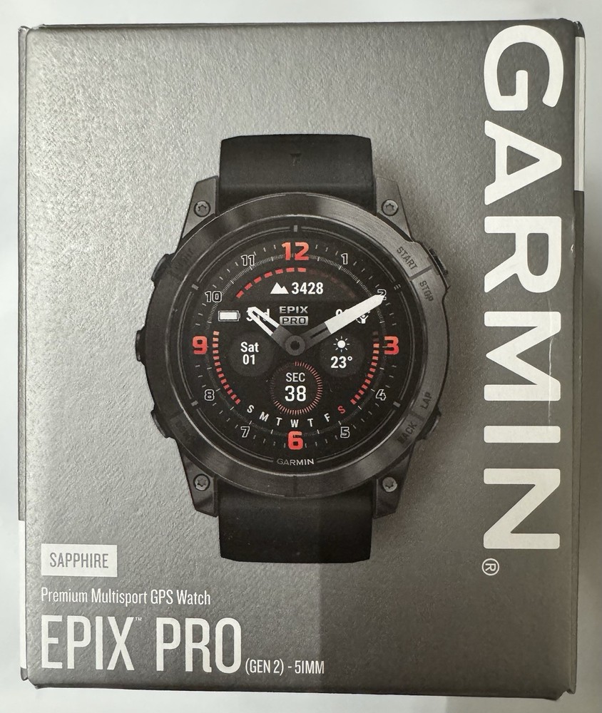 Garmin epix Pro Gen 2 Smartwatch for Men & Women in Black 010-02804-00