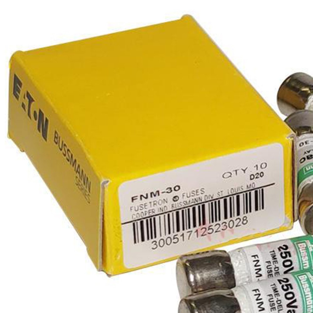 10PC NEW Bussmann FNM-30 30Amp Time-delay Supplemental Fuses 250Vac