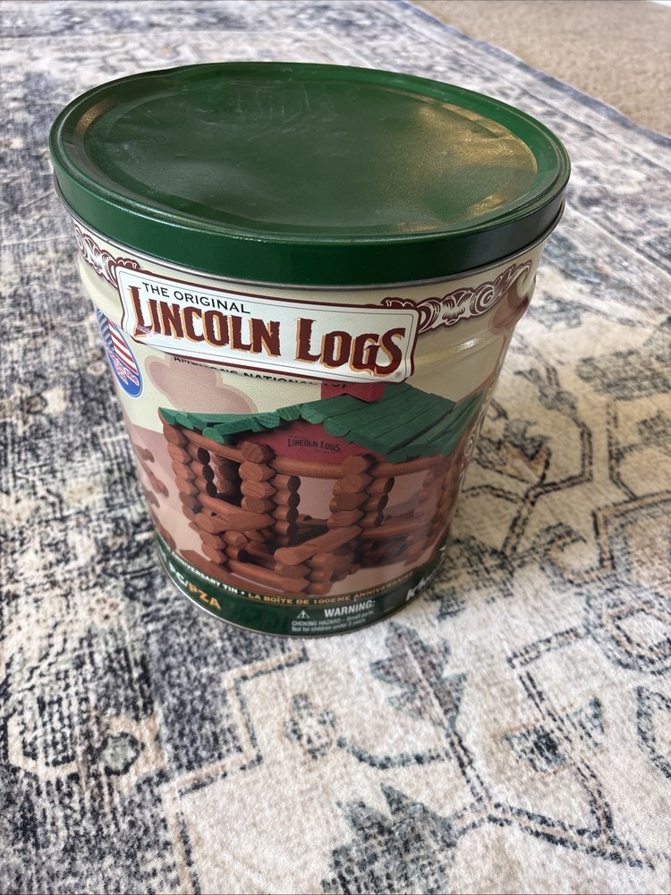 Lincoln Logs 100th Anniversary Tin Complete Plus many extras