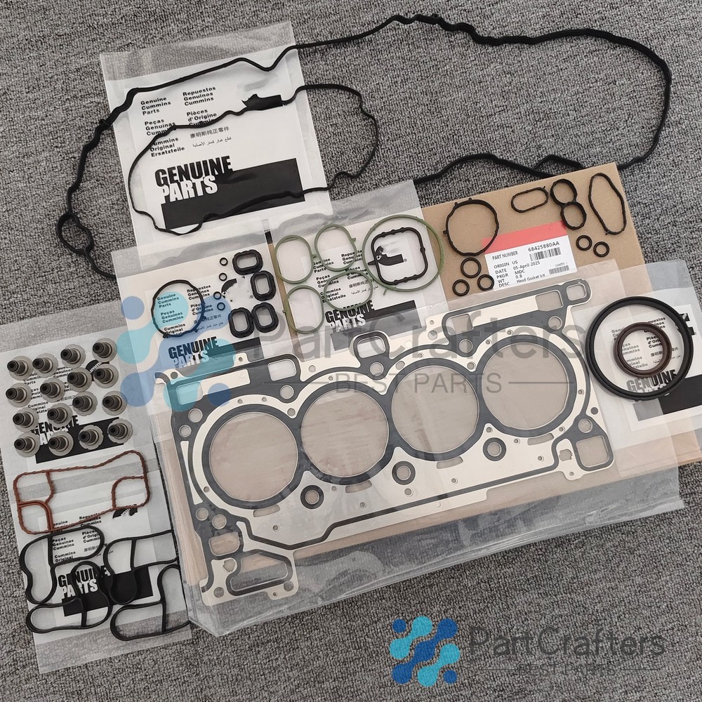 Engine Head Gasket Kit For 2018-25 Jeep Wrangler Grand Cherokee 2.0T 68425880AA