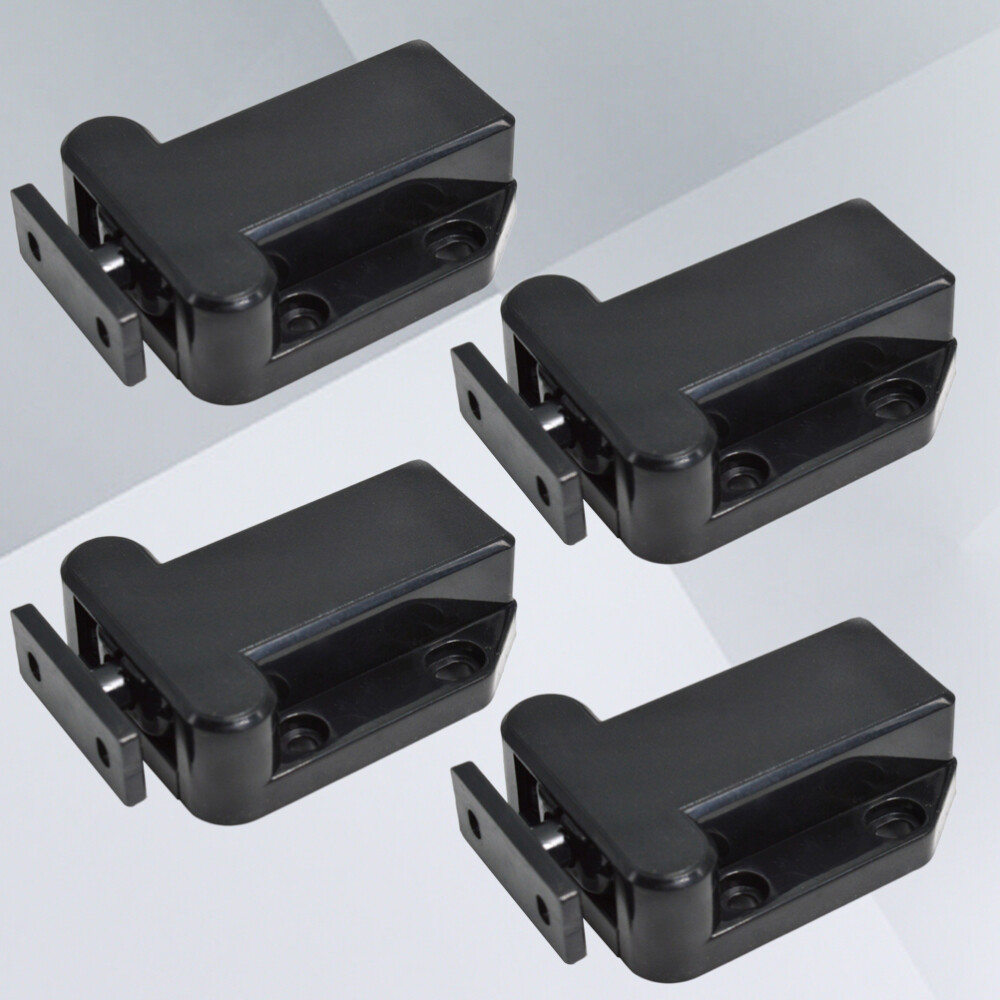 4 Pcs Child Proof Cabinet Latches Black Cabinet Latches Catches