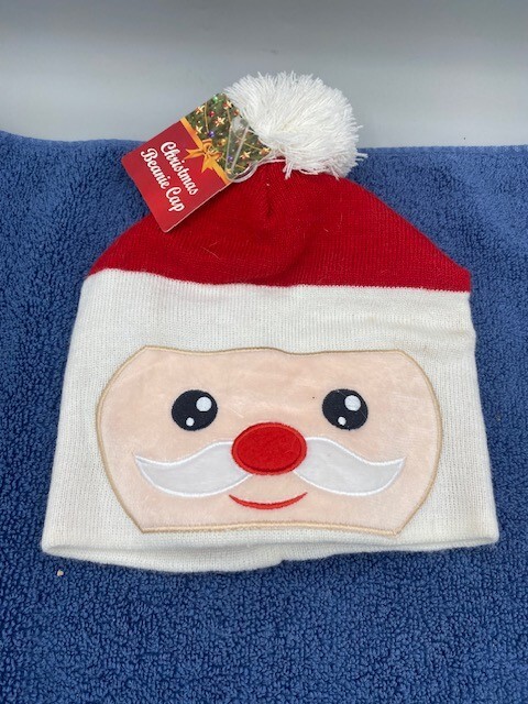 Festive Snowman Knit Beanie for Christmas