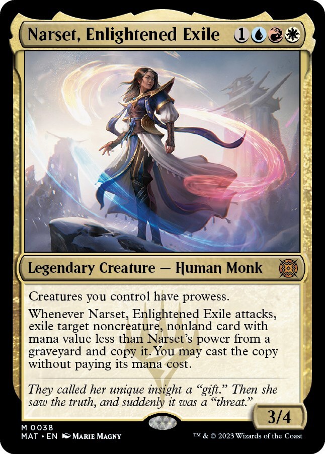Narset Enlightened Exile Foil Card from March of the Machine The Aftermath Set