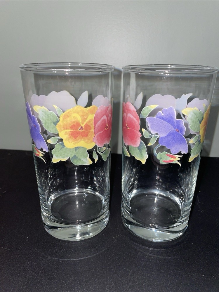 Correll Summer Blush 6-inch Drinking Glasses Set of 2