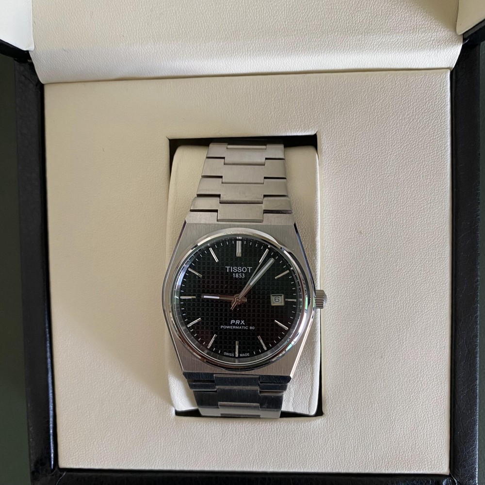 New Tissot PRX Powermatic 80 Automatic Black Men's Watch Model T137.407.11.051.00