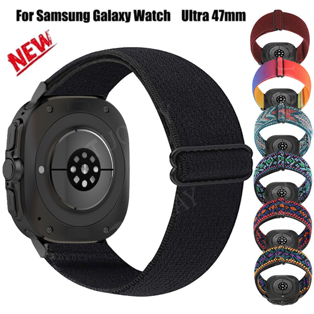 Nylon Loop Strap Sport Bracelet Replacement For Samsung Galaxy Watch Ultra 47mm
