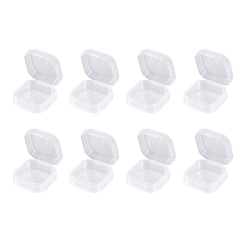 24-Piece Small Plastic Storage Boxes Multipurpose Mini Rectangular Containers