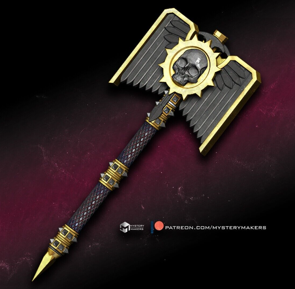 Crozius Arcanum Replica Prop 1:1 (Painted)