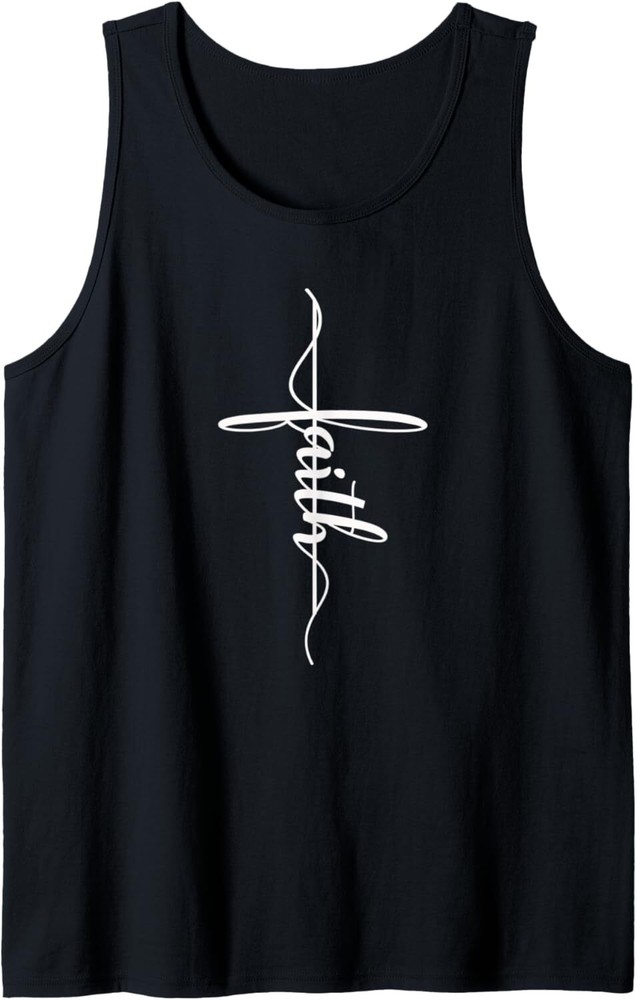 Faith, Bible Verse Christian women Sideways Tattoo Tank Top