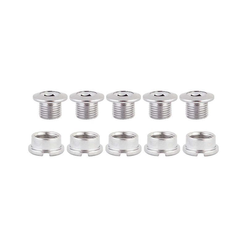 Chainring Bolt Set Origin8 Single Steel Chrome