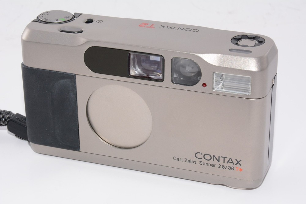[Exc+5/In Box]Contax T2 Titan Silver 35mm  Film Camera From JAPAN #h12555