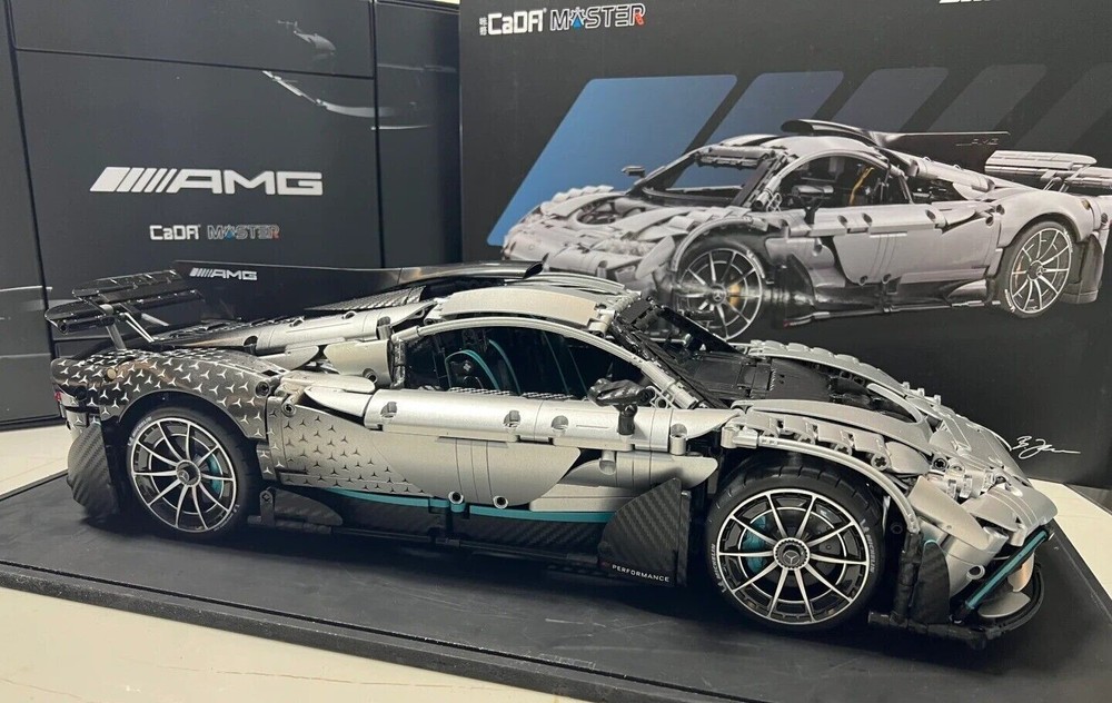 LEGO MOC CADA Mercedes-AMG ONE, Technic Race Car Model Building Kit, 1:8 Scale,