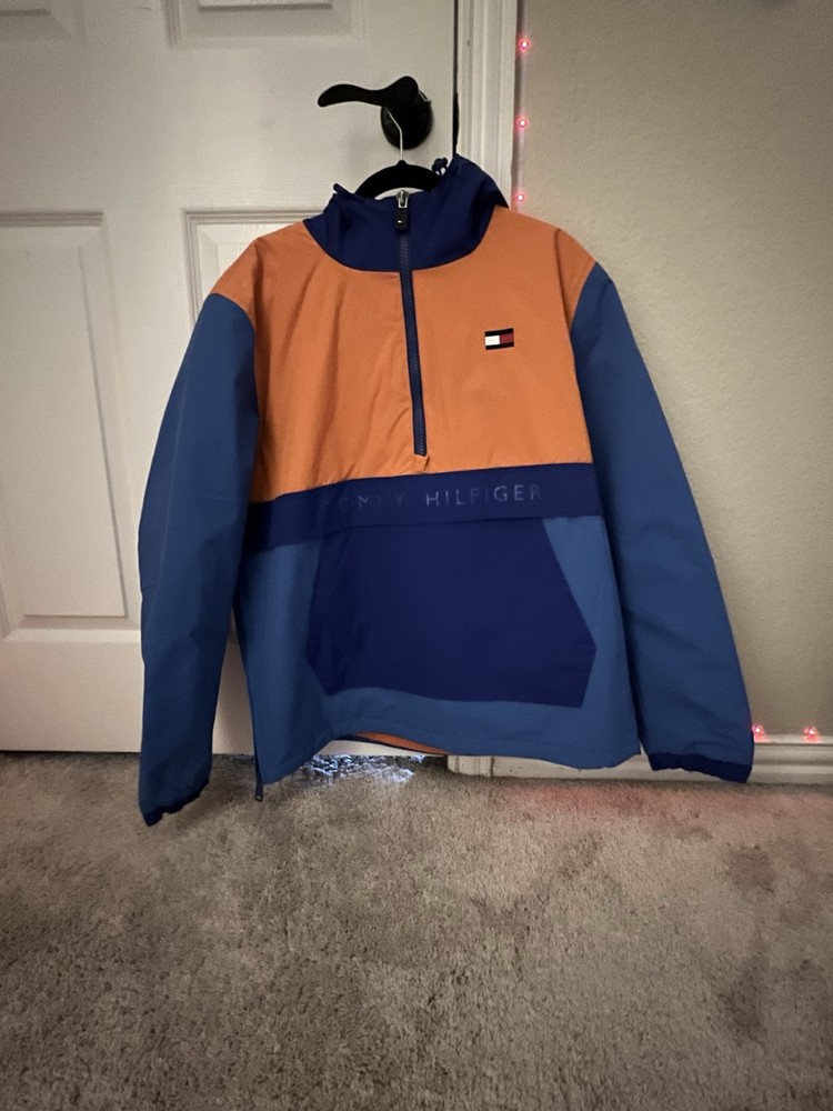 Tommy Hilfiger Water Wind Resistant Pullover Hoodie Size Large