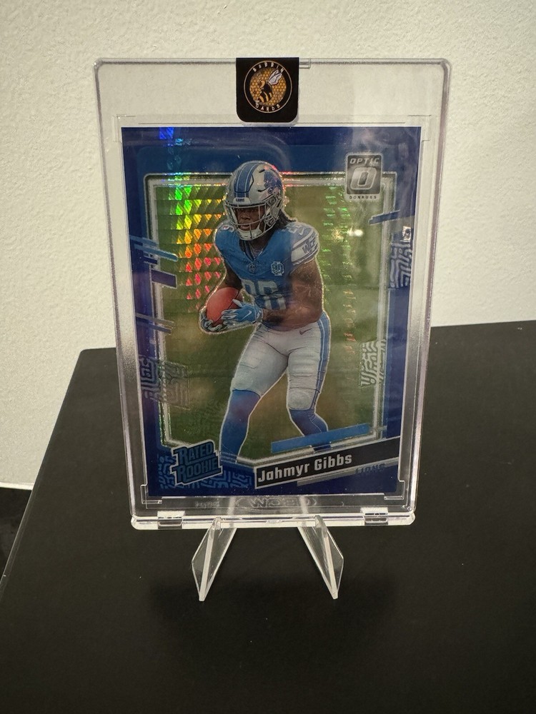 2023 Panini Donruss Optic - Rated Rookie Blue Hyper  Jahmyr Gibbs  Color Match