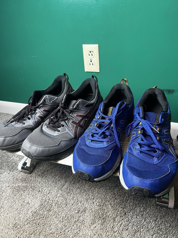 Two ASICS GEL-Venture 8 Blue And Gray Size 14 Extra Wide ￼