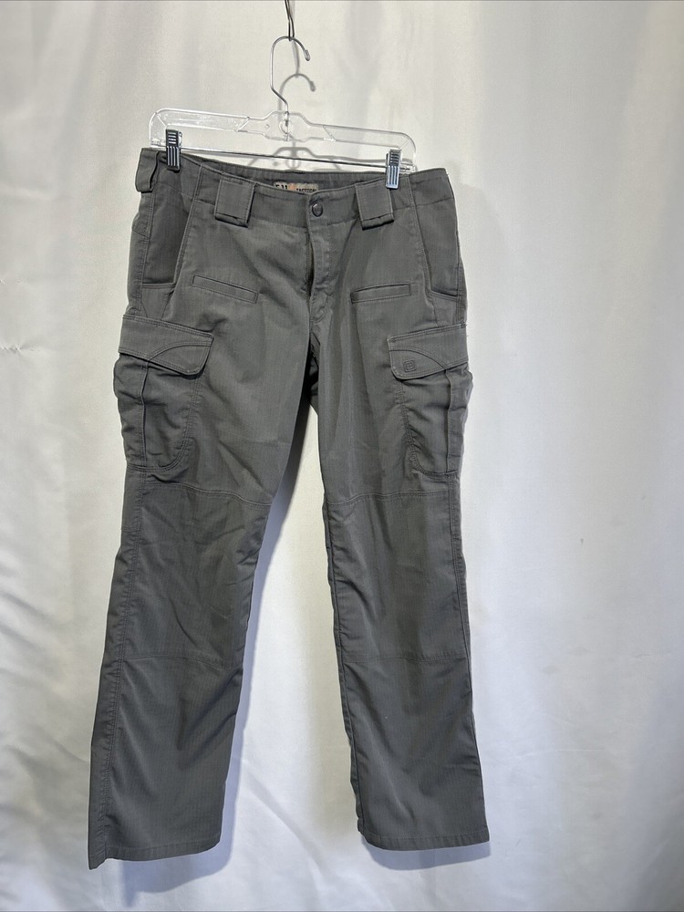 511 Tactical Womens Cargo Pants 12 Gray Utility Stretch Work