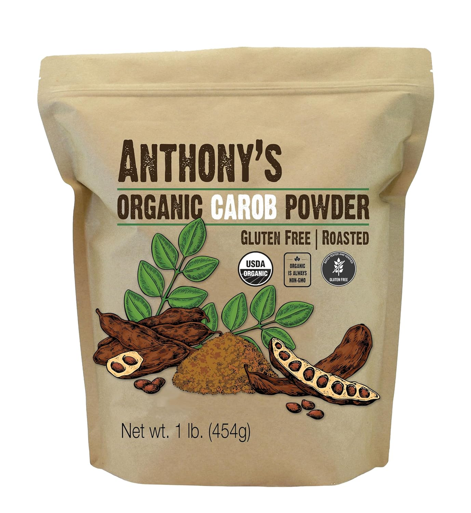 Organic Carob Powder 1 lb - Gluten-Free Non-GMO Cocoa Substitute