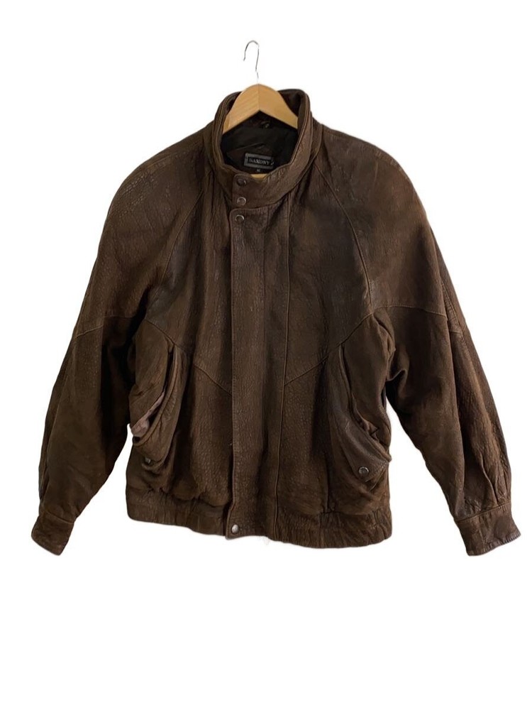 Saxony/Leather Jacket Blouson/40/Leather/Brw 6681