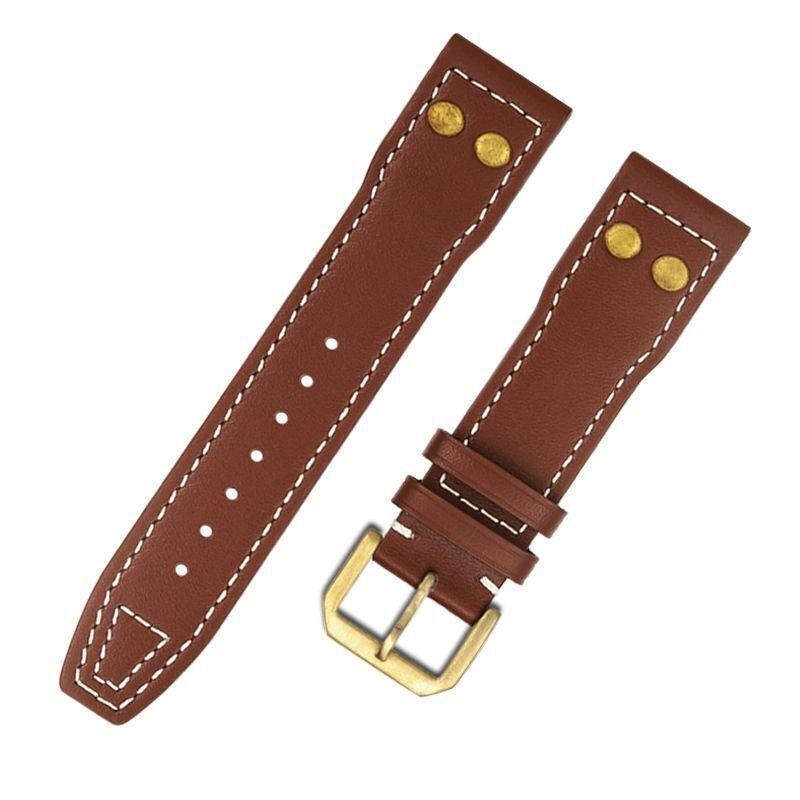 Watchbands Genuine Leather Fit For IWC Pilot Spitfire Fighter Series IW501005