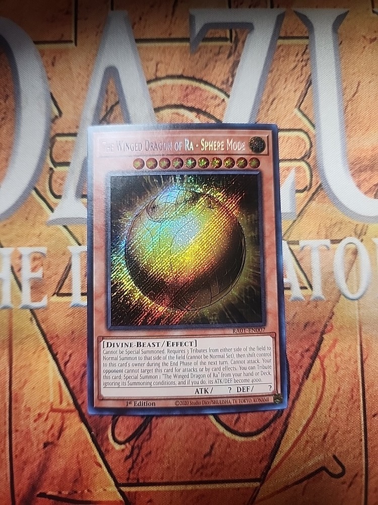 The Winged Dragon of Ra - Sphere Mode Secret Rare 25th Anniversary 1st Edition