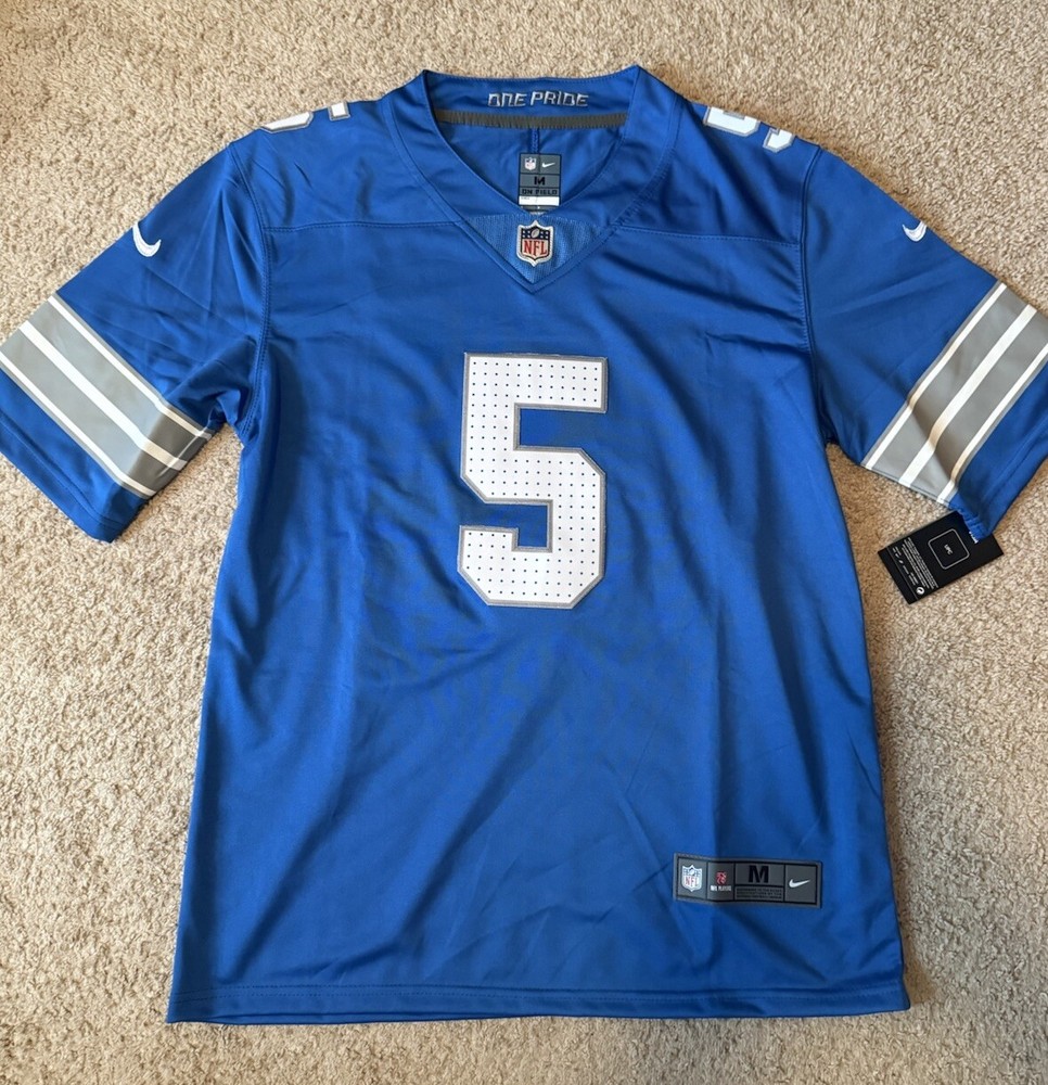 David Montgomery Detroit Lions Home Jersey Blue Replica