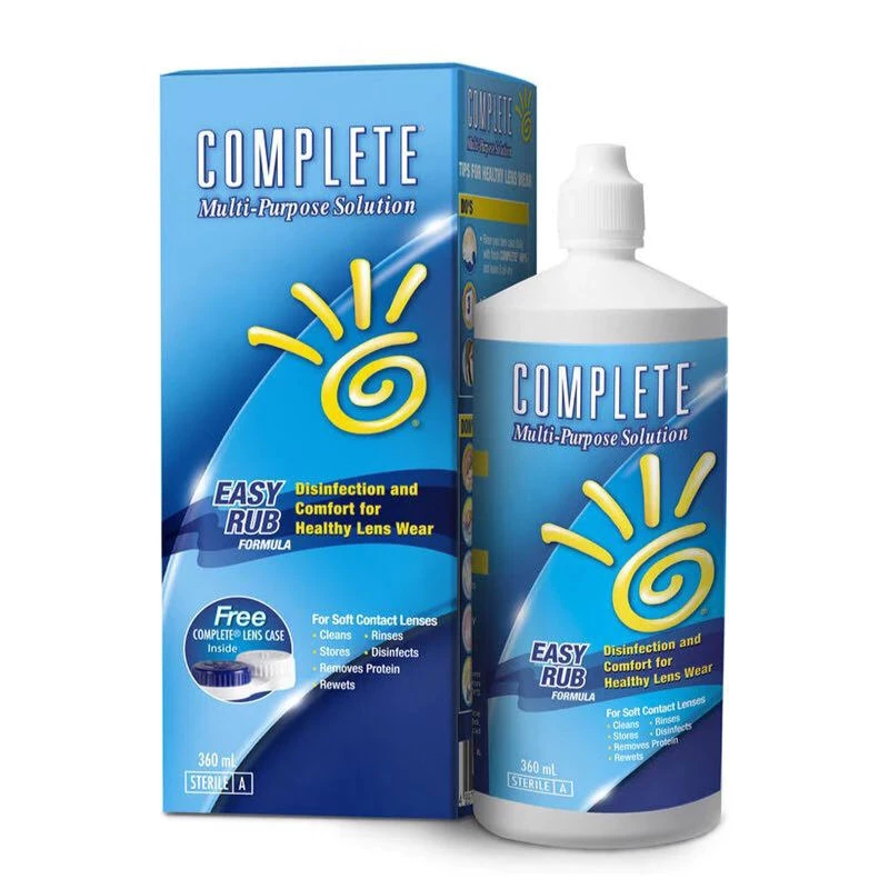 Complete Multi-Purpose Solution for Soft Contact Lenses 360ml 12oz Exp 2027