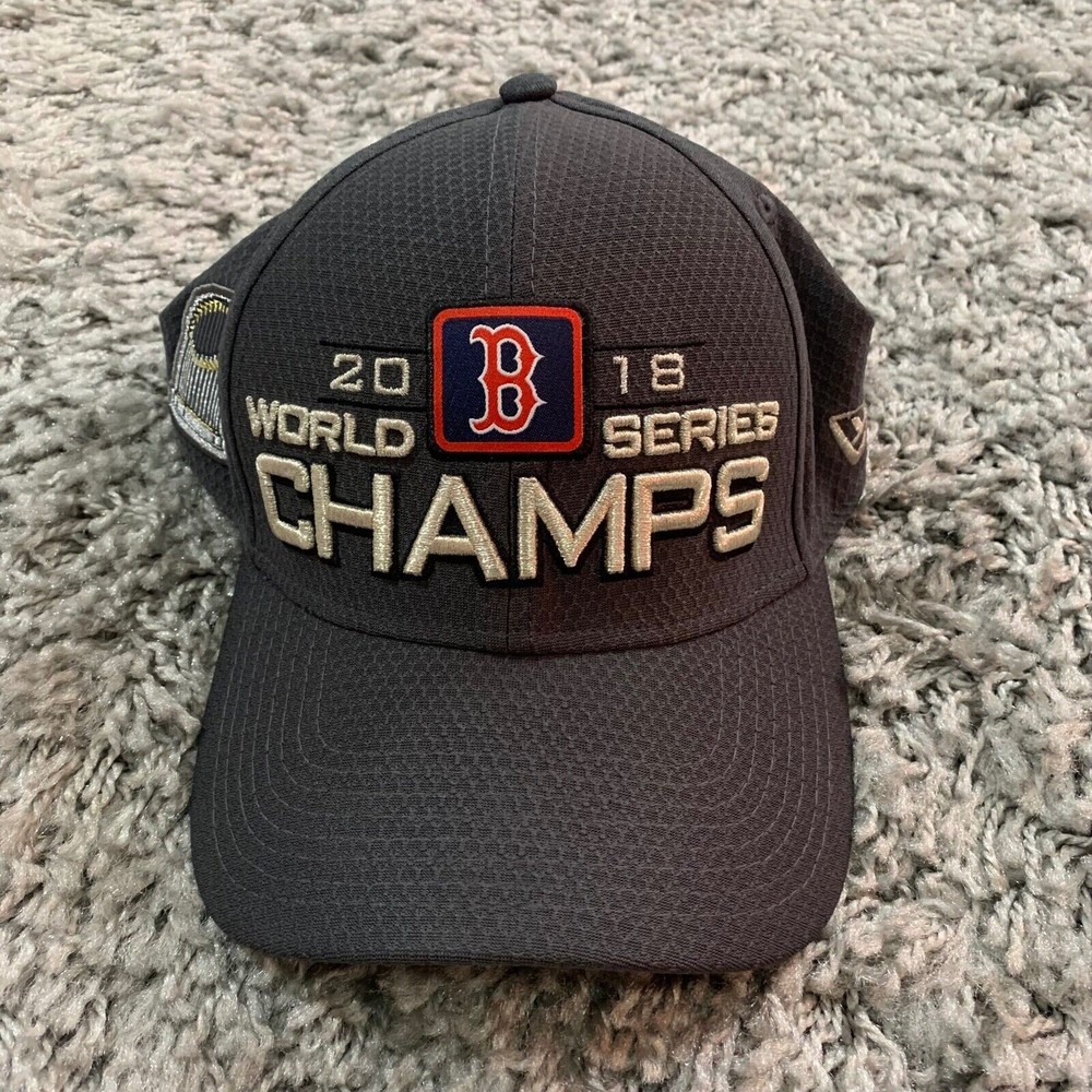 Boston Red Sox Hat Cap Men One Size Fit Most Gray World Series Champs 2018 Adult