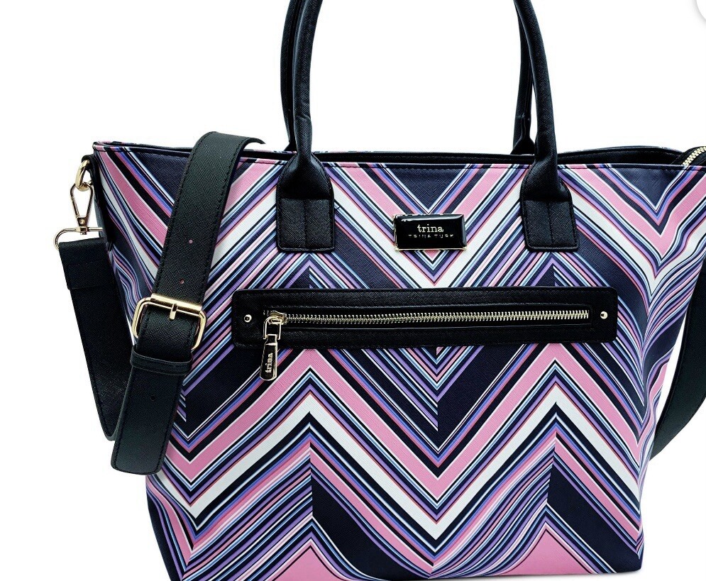 Trina Turk Crossbody Multi Color Large Tote Purse NWT