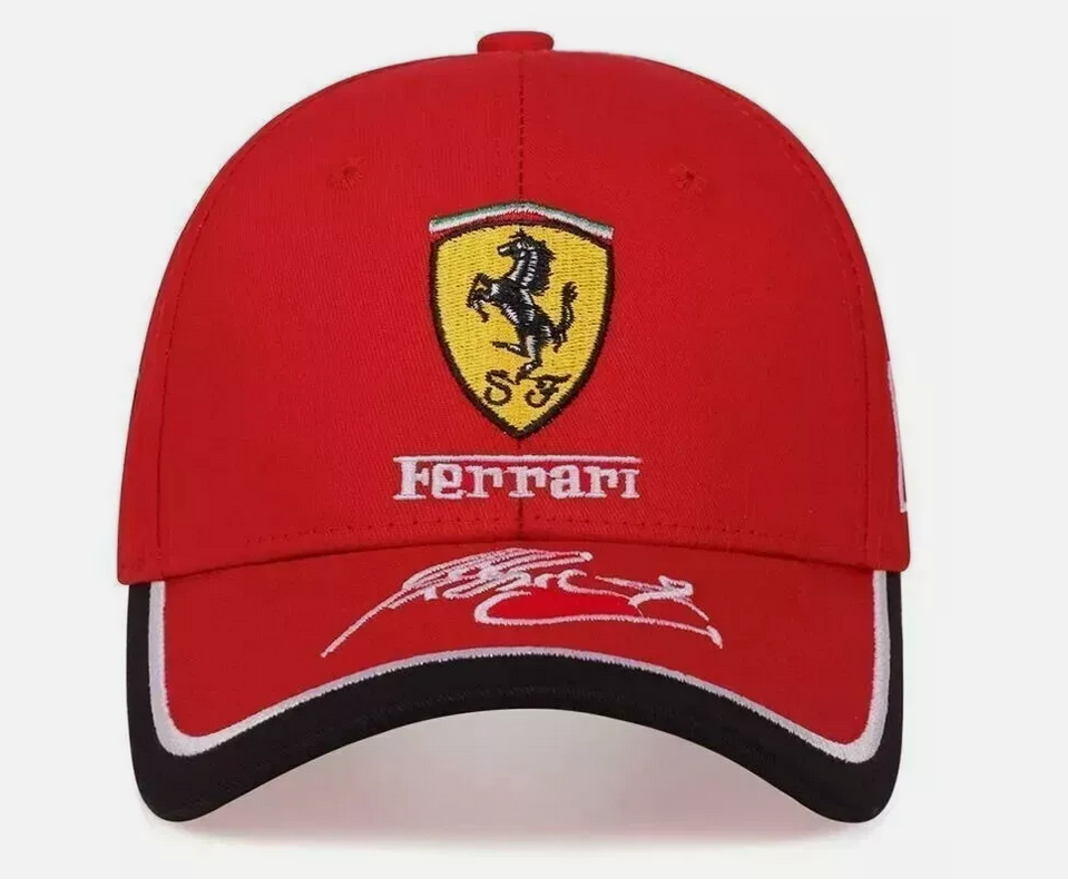 Scuderia Ferrari Scudetto Red/Carbon Hat - Adjustable - Formula One