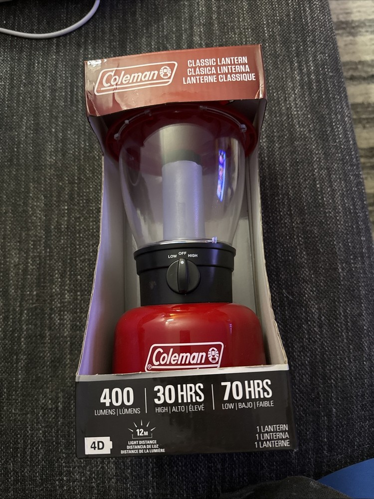 Coleman LED Lantern | 400 Lumens Personal Lantern with 4D Battery