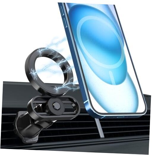 Ultra-Grip MagSafe Car Mount Adjustable Magnetic Phone Holder for Quick Install