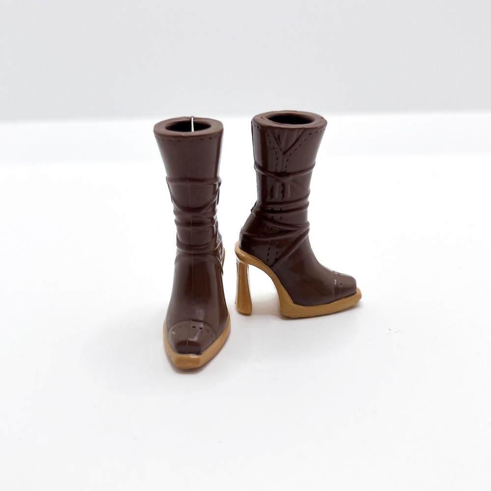 My Design My Style Fashion Pack Mattel My Scene Doll Shoes Brown Boots (AA) Read