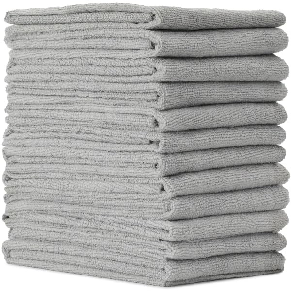 12-Pack Premium Microfiber Car Drying Towels - Super Absorbent & Reusable