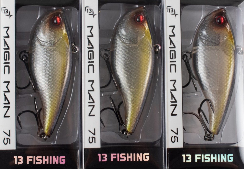 (LOT OF 3) 13 FISHING MAGIC MAN 75 3/4OZ E-PVSP34-G-S GREENIE AM1463