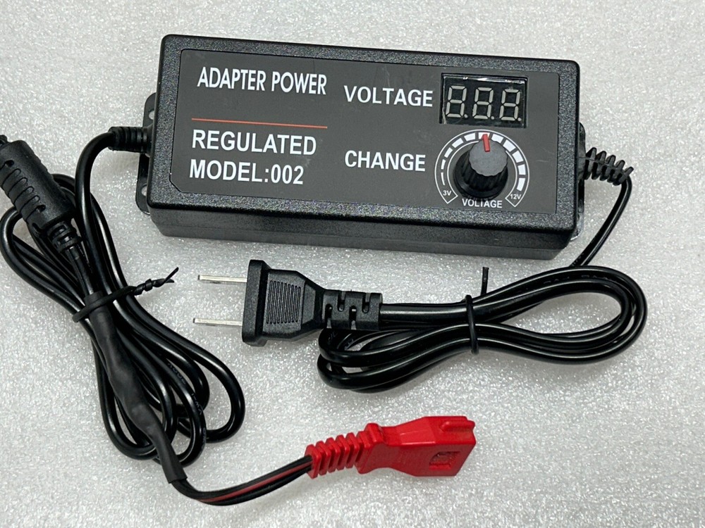 Race Slot Car Adjustable Power Supply  For Tyco Terminal Track  440x2 T-Jet H-O